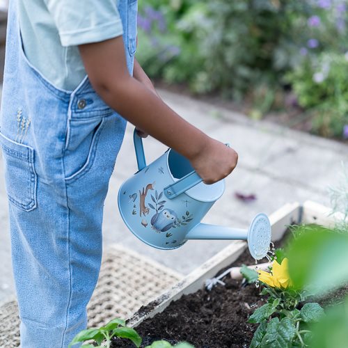 Blaue Little Dutch Gießkanne "Forest Friends" aus Metall