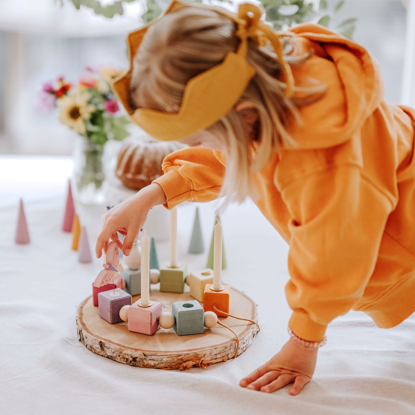 Bunter Geburtstagswürfel von Grimm´s - perfekt für den Geburtstag