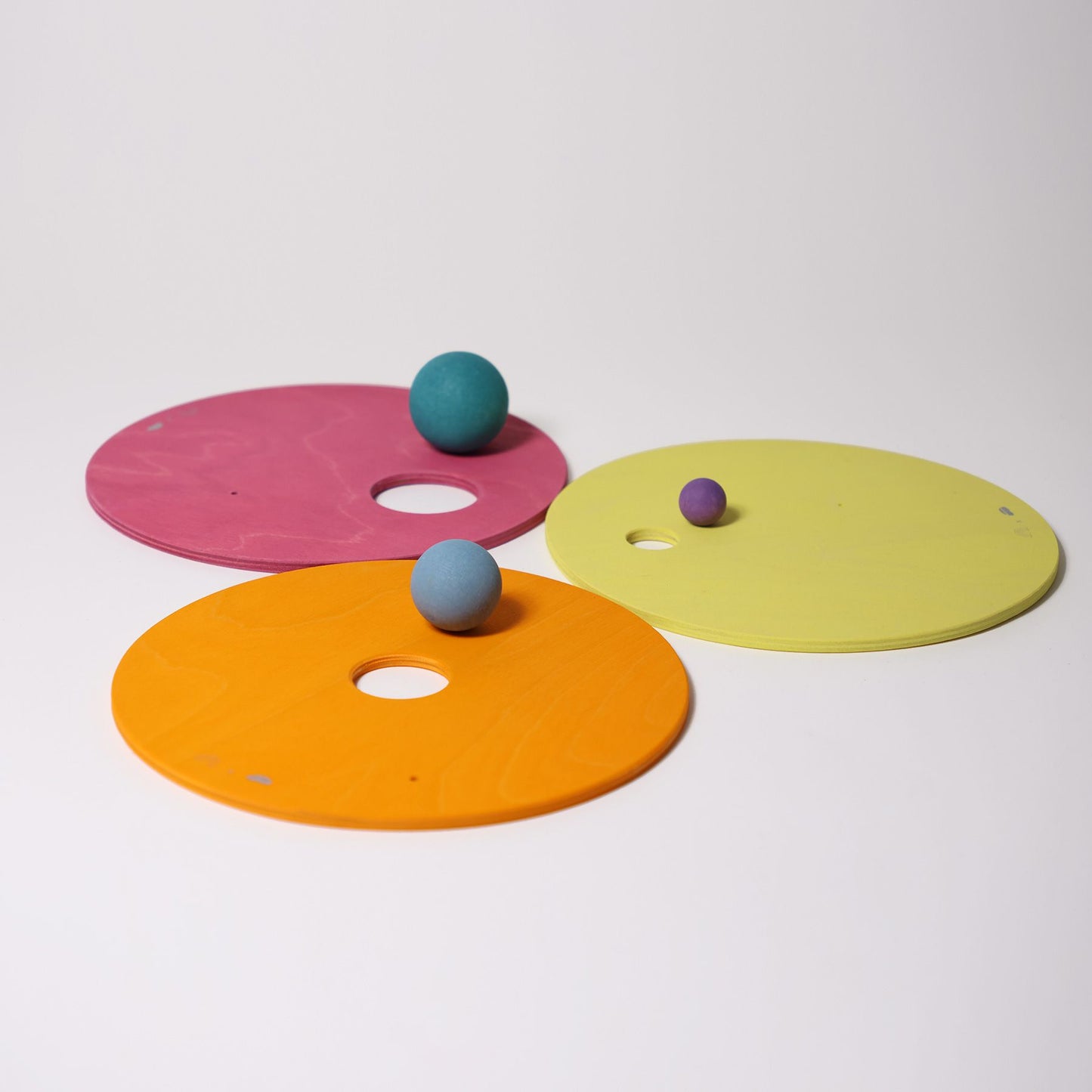 Grimm´s X Stapelstein® Kullerscheiben "Warm Pastell", 3er Set