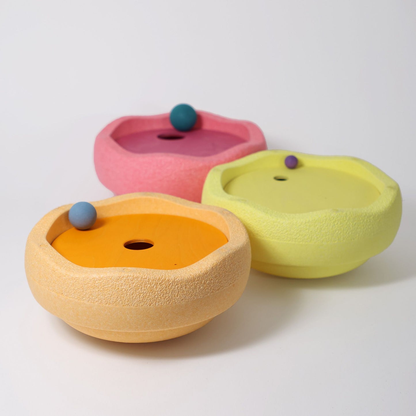 Grimm´s X Stapelstein® Kullerscheiben "Warm Pastell", 3er Set