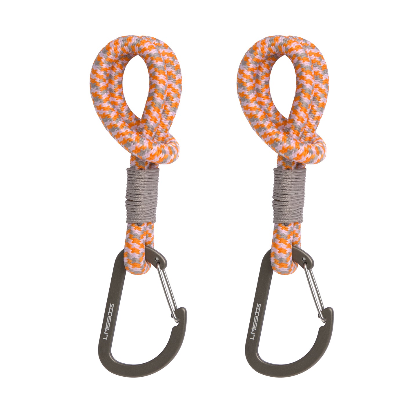 Kinderwagenhaken in Beige/Orange von Lässig, 2er Set