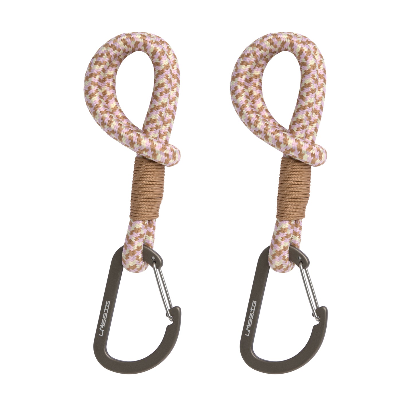 Kinderwagenhaken in Beige/Vanille von Lässig, 2er Set
