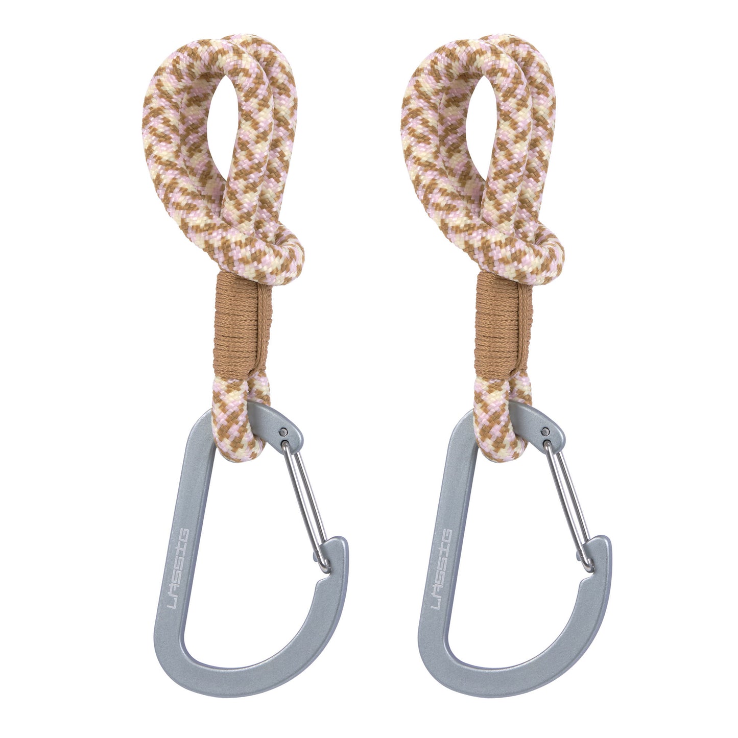 Kinderwagenhaken in Beige/Vanille von Lässig, 2er Set