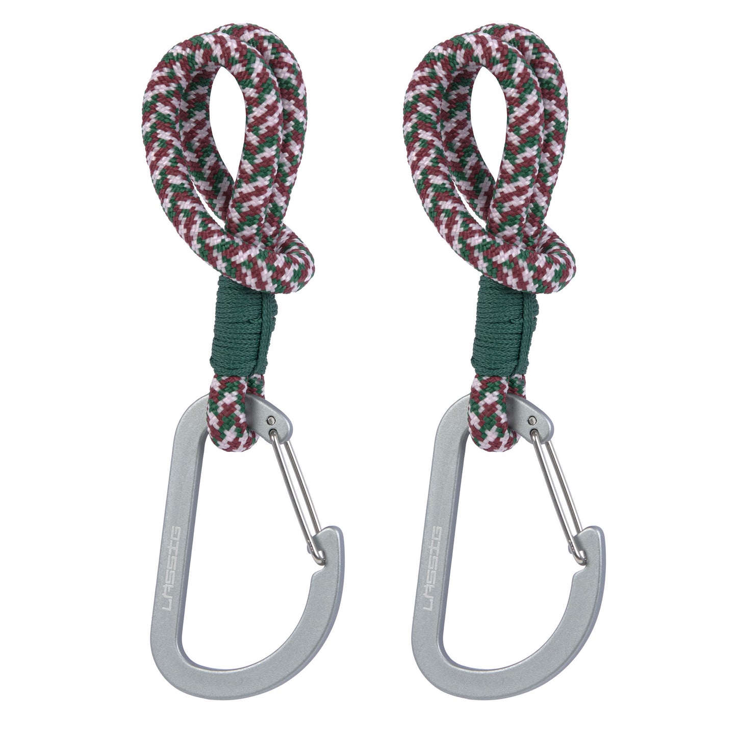 Kinderwagenhaken in Grün/Lila von Lässig, 2er Set