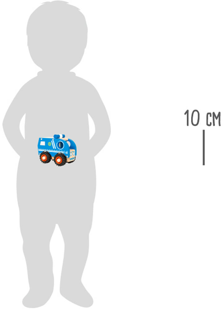 Polizei-Fahrzeug aus Holz von Small Foot zum Spielen für Kinder