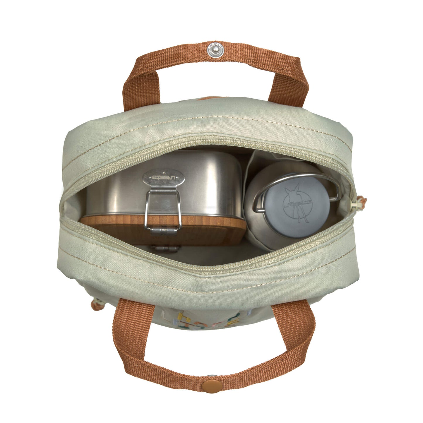 Rucksack "Little Gang" von Lässig mit "Happy little Soul" -Motiv, perfekt für den Kita-Start