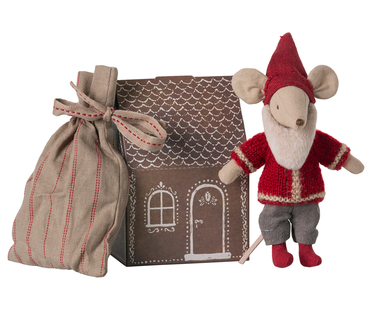 Weihnachtsmann Maus von Maileg - perfekt für das Mäusehaus, 14cm