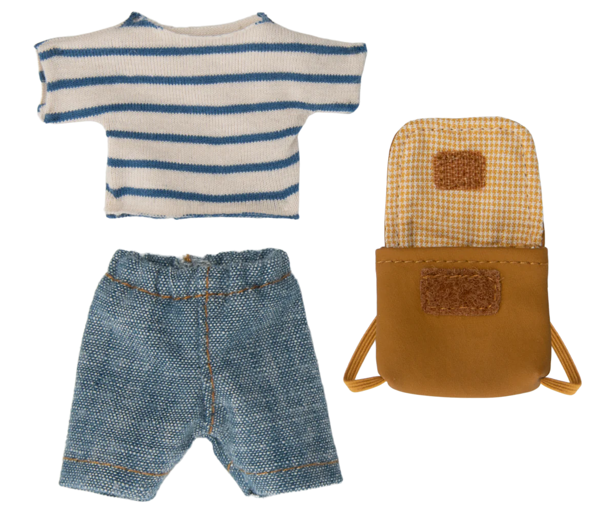 "Dreiradmaus" Großer Bruder mit Tasche von Maileg - perfekt für das Mäusehaus