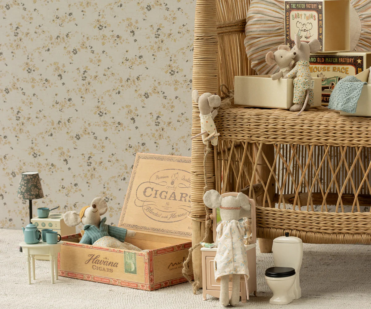 Kleiner Bruder Maus von Maileg in einer Streichholzschachtel