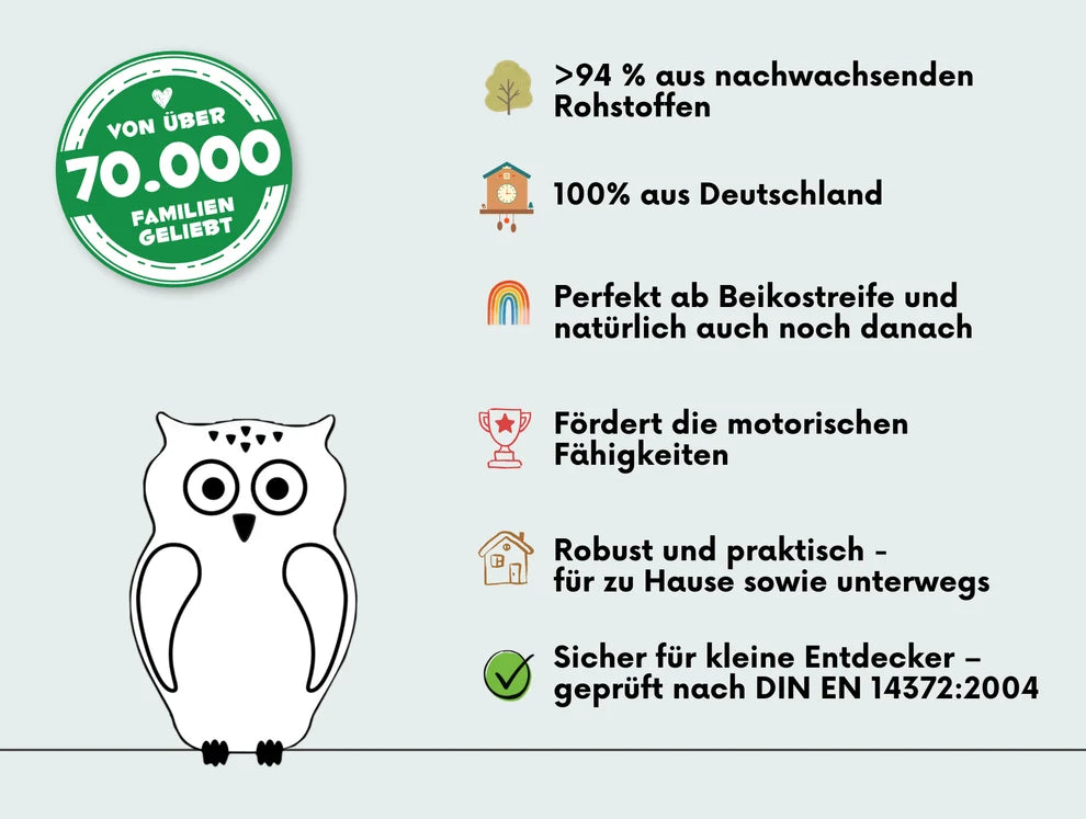 Eulen-Snackpiekser "Colourfowls" von Pieksi & Griffel, 7er Set