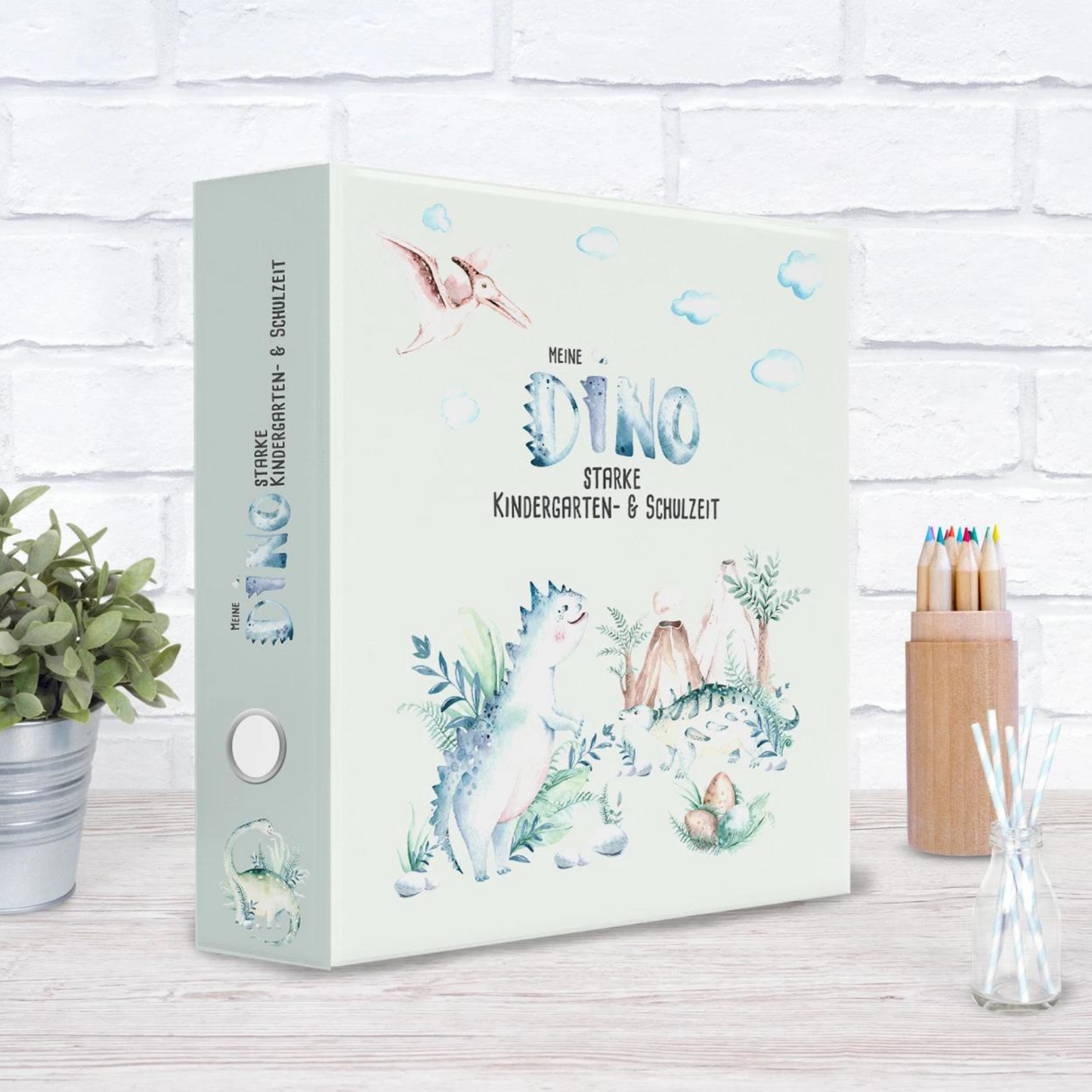 Erinnerungsordner "Dino" - perfekt für Kindergarten und/oder Grundschule
