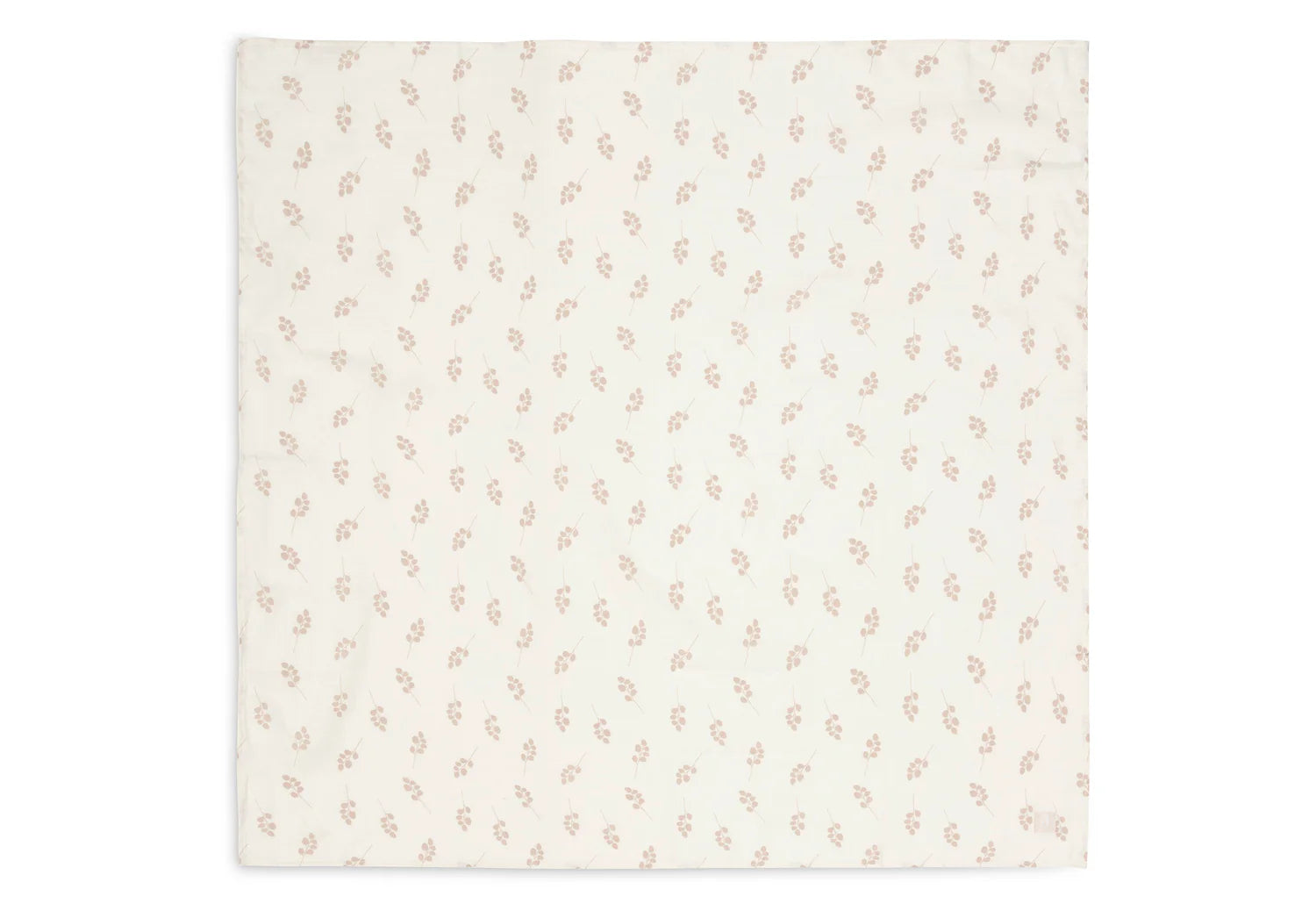 Die großen Musselintücher von Jollein im "Twig Wild Rose" Motiv mit rosa Olivenzweigen sind eine schöne und praktische Geschenkidee zur Geburt. Mit ihrer Größe von 115x115cm sind sie perfekt geeignet zum Pucken, Zudecken und Einkuscheln.