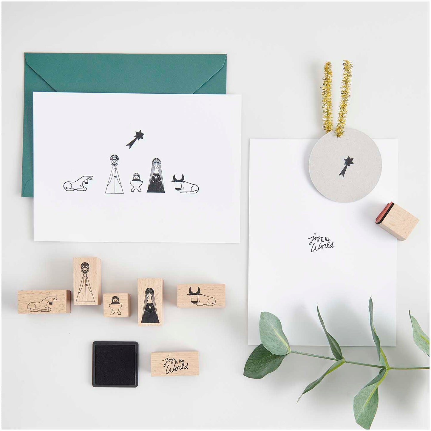 Stempelset "Holy Family" mit weihnachtlichen Motiven von Paper Poetry