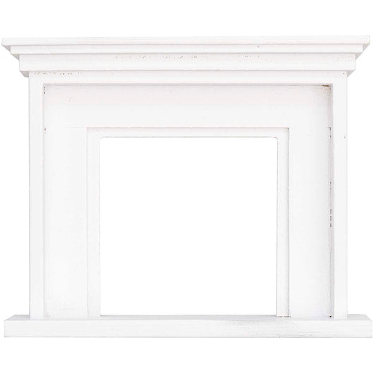 Weißer Miniatur Kamin als Zubehör für die Wichtelwelt