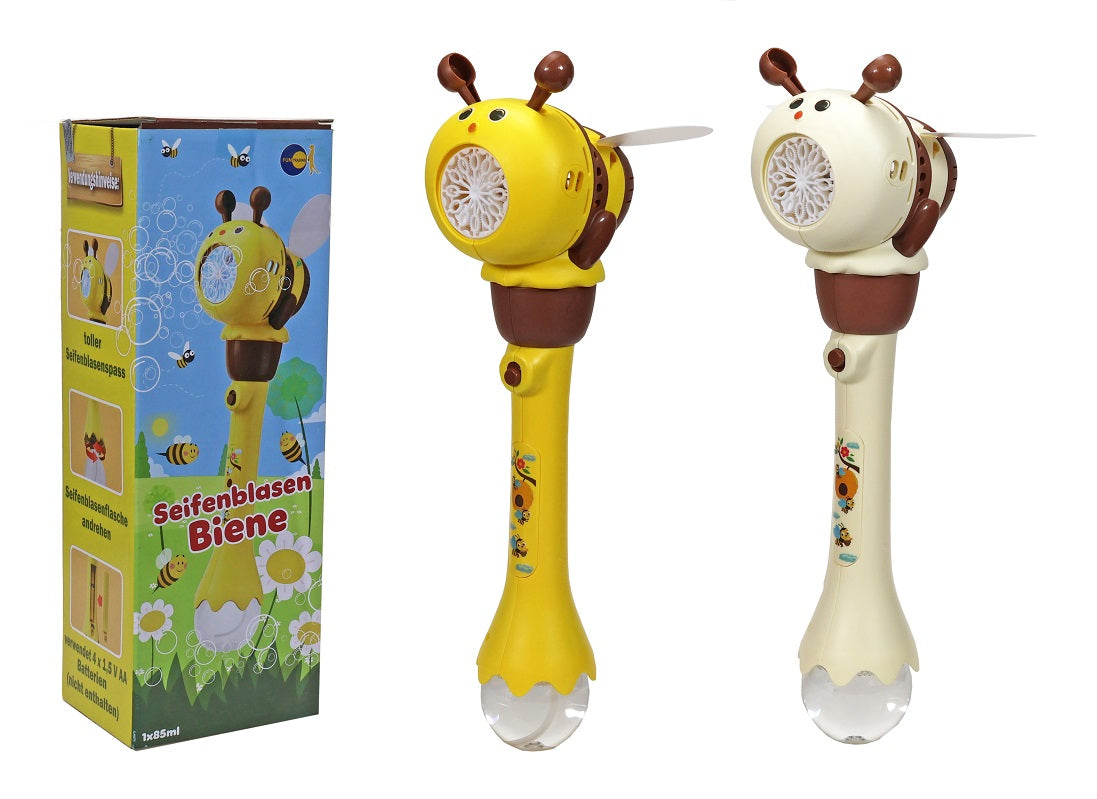 Seifenblasenbiene mit Licht - perfektes Spielzeug ab 3 Jahren