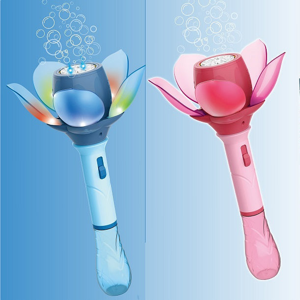 Seifenblasenblume mit Licht - in pink oder blau erhältlich