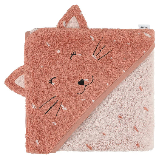 Kapuzenbadetuch "Mrs. Cat" von Trixie Baby, 75x75cm