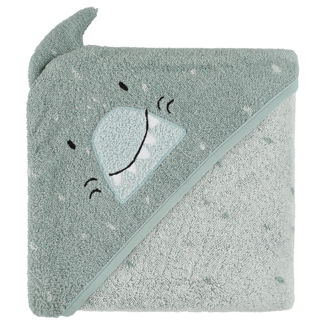 Kapuzenbadetuch "Mr. Shark" von Trixie Baby, 75x75cm