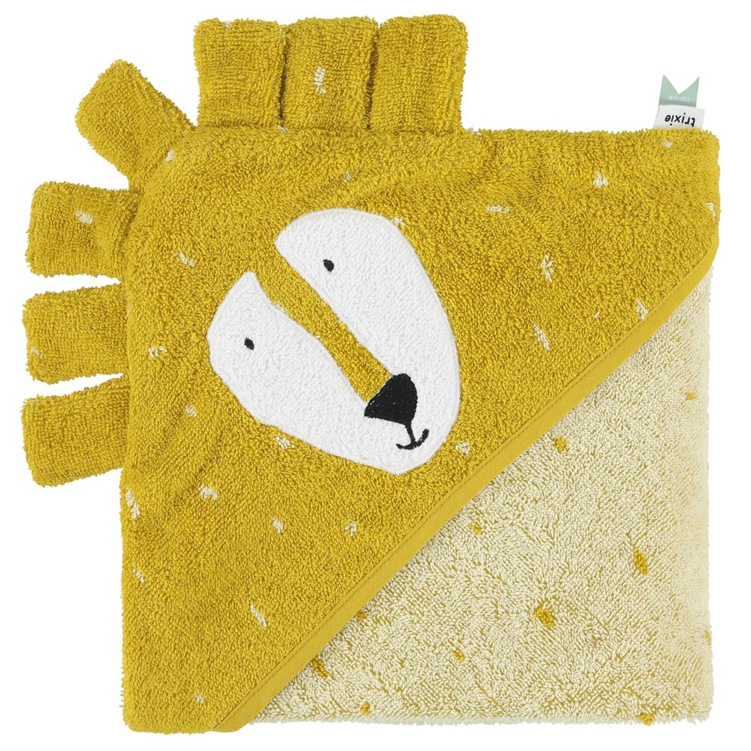 Kapuzenbadetuch "Mr. Lion" von Trixie Baby, 75x75cm