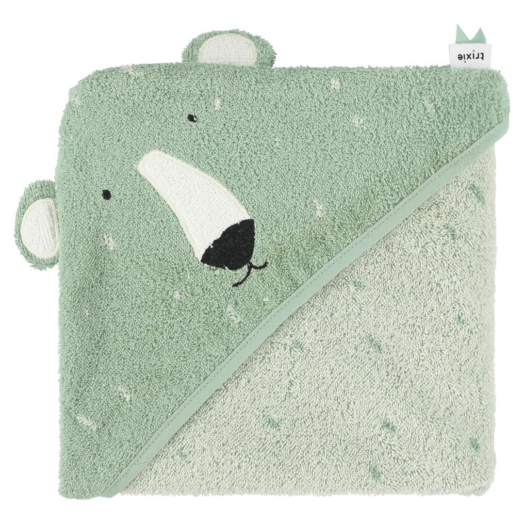 Kapuzenbadetuch "Mr. Polar Bear" von Trixie Baby, 75x75cm