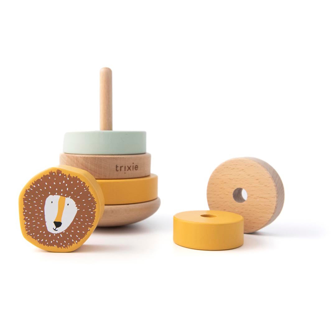 Stapelturm "Mr. Lion" aus Holz von Trixie Baby