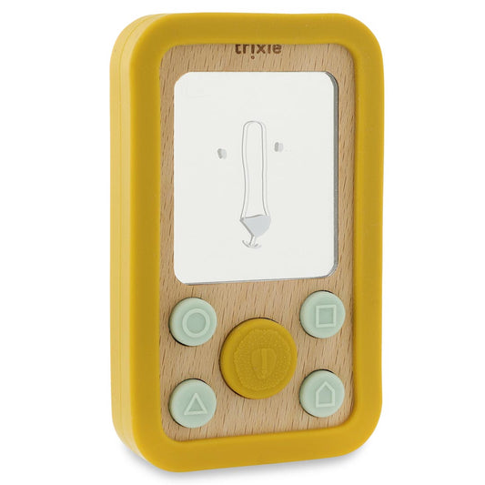 Babytelefon "Mr. Lion" aus Holz und Silikon von Trixie Baby
