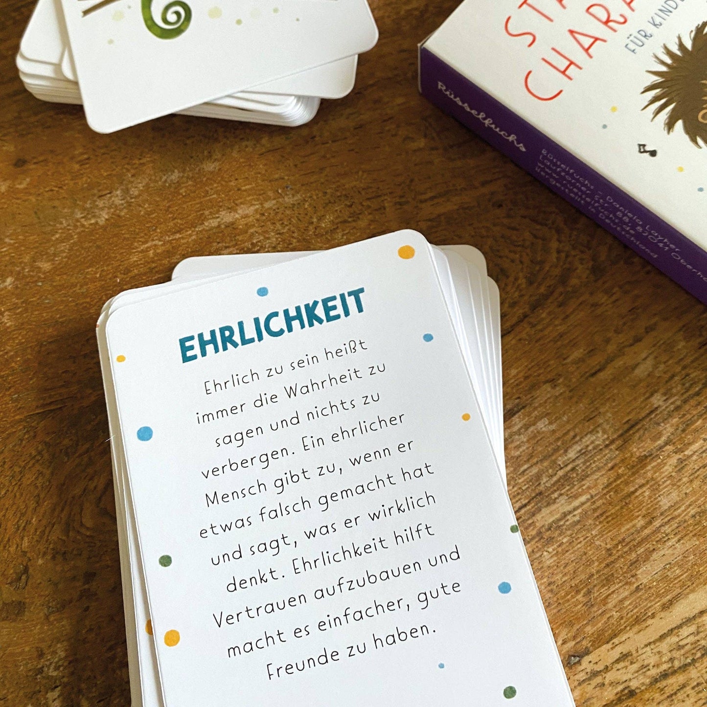 Rüsselfuchs - Stärkekarten für Kinder | 40 Charakterstärken