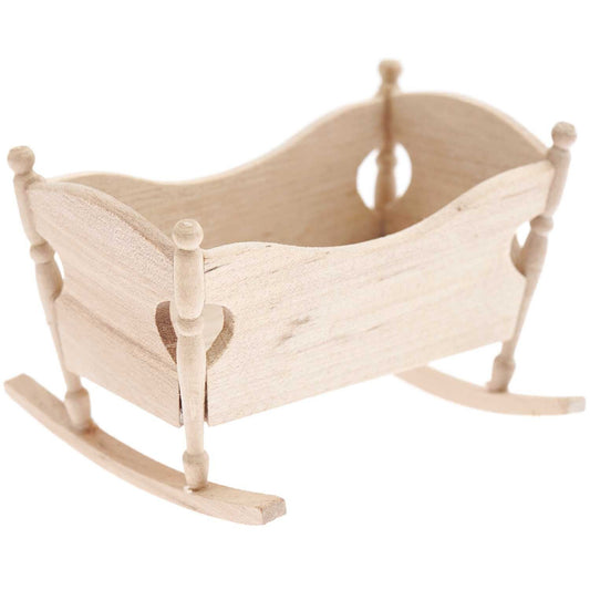 Miniatur-Wiege als Zubehör für die Wichtelwelt