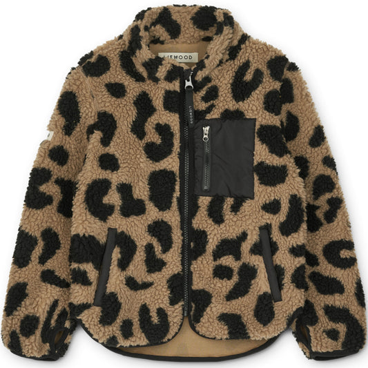 Nolan Fleecejacke mit Leo-Muster von Liewood für Kinder, verschieden Größen