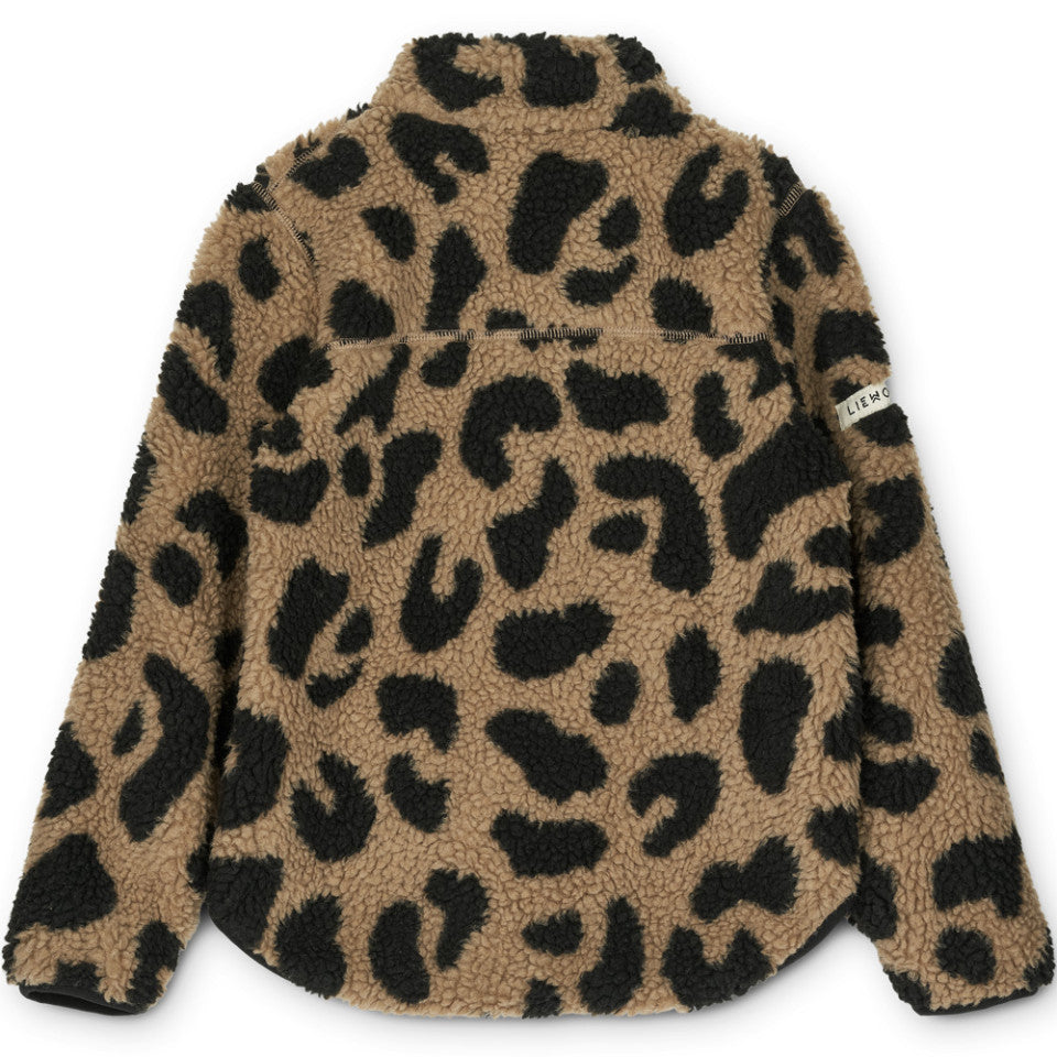 Nolan Fleecejacke mit Leo-Muster von Liewood für Kinder, verschieden Größen