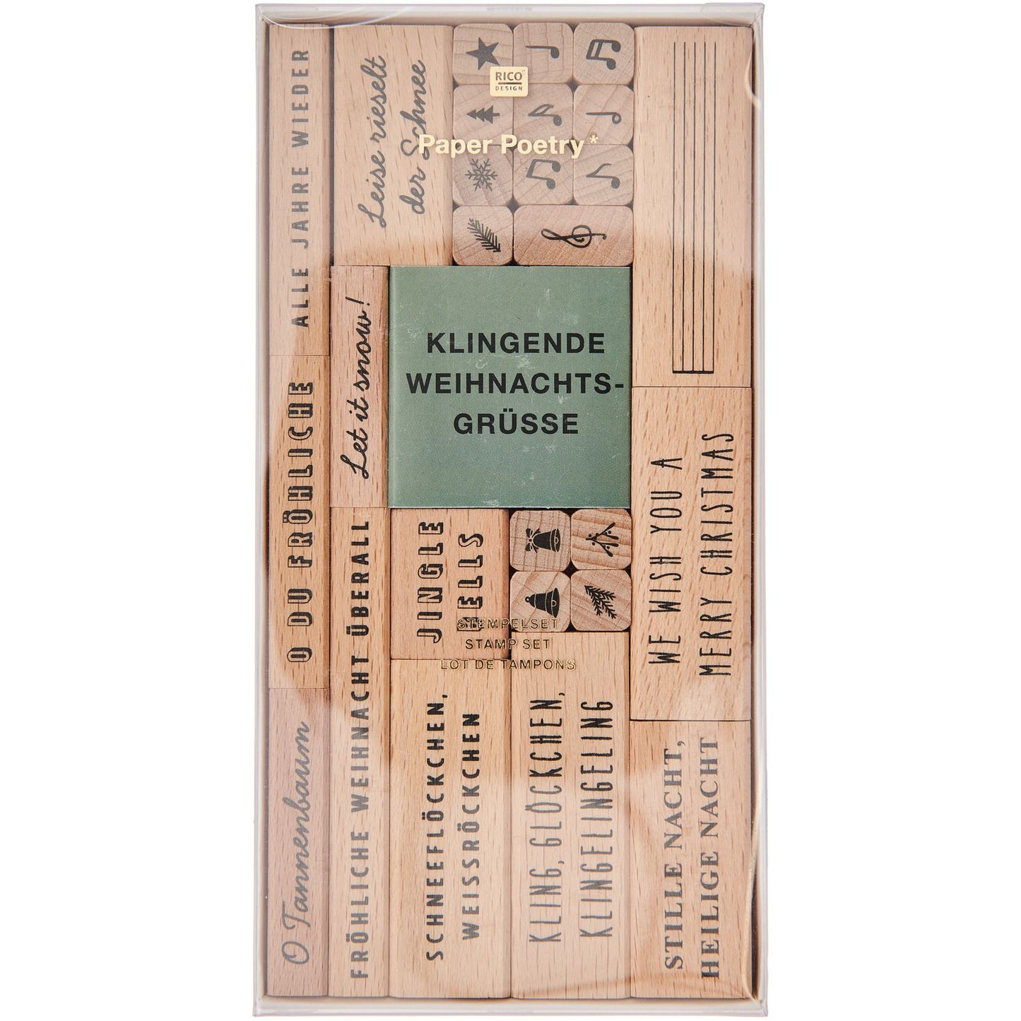 Stempelset "Weihnachtslieder" von Paper Poetry/Rico Design