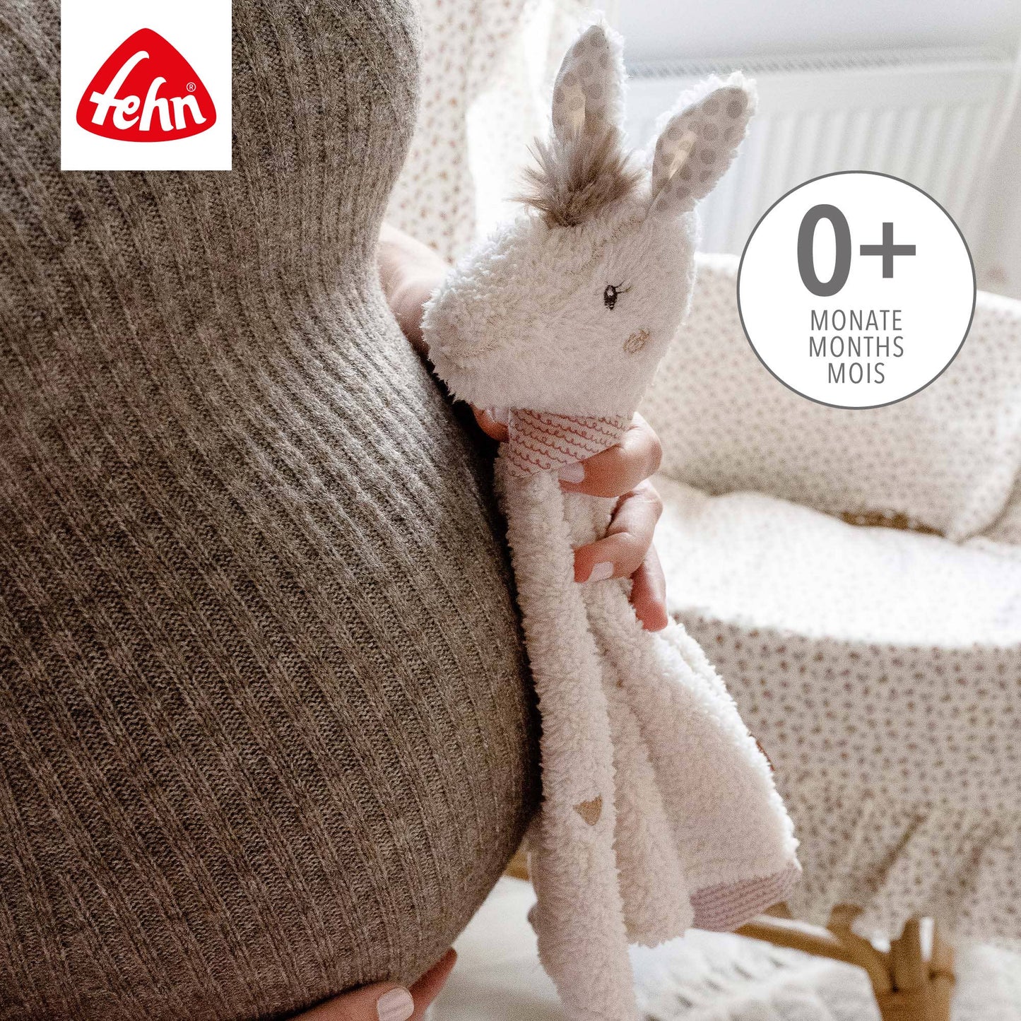 "Lama" Schmusetuch als Einschlafhilfe & Kuscheltuch von Fehn