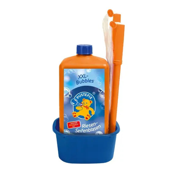 Riesenseifenblasen machen mit dem "XXL Bubbles Set" von Pustefix