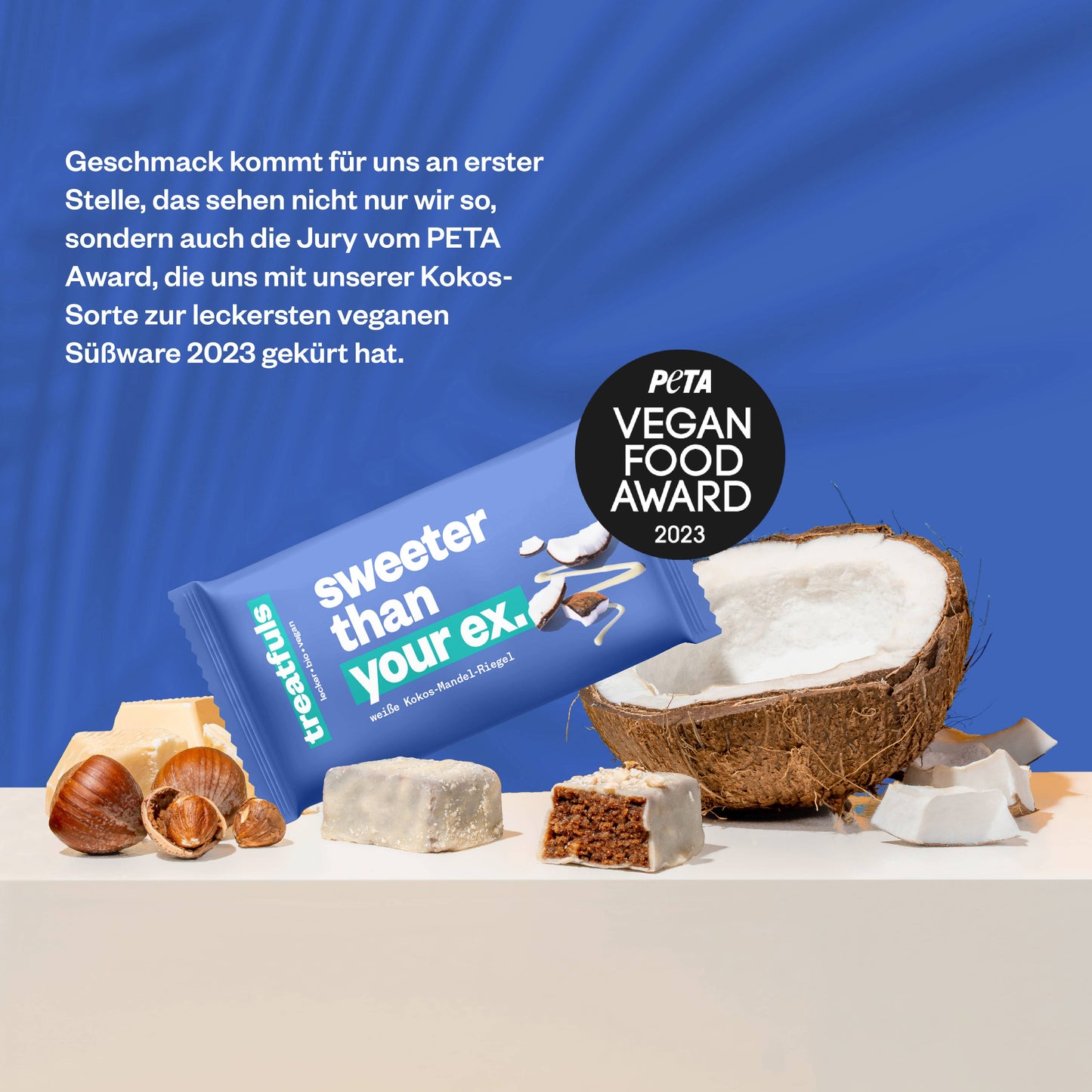 Weiße Schoko Kokosnuss-Mandel Riegel von Treatfuls