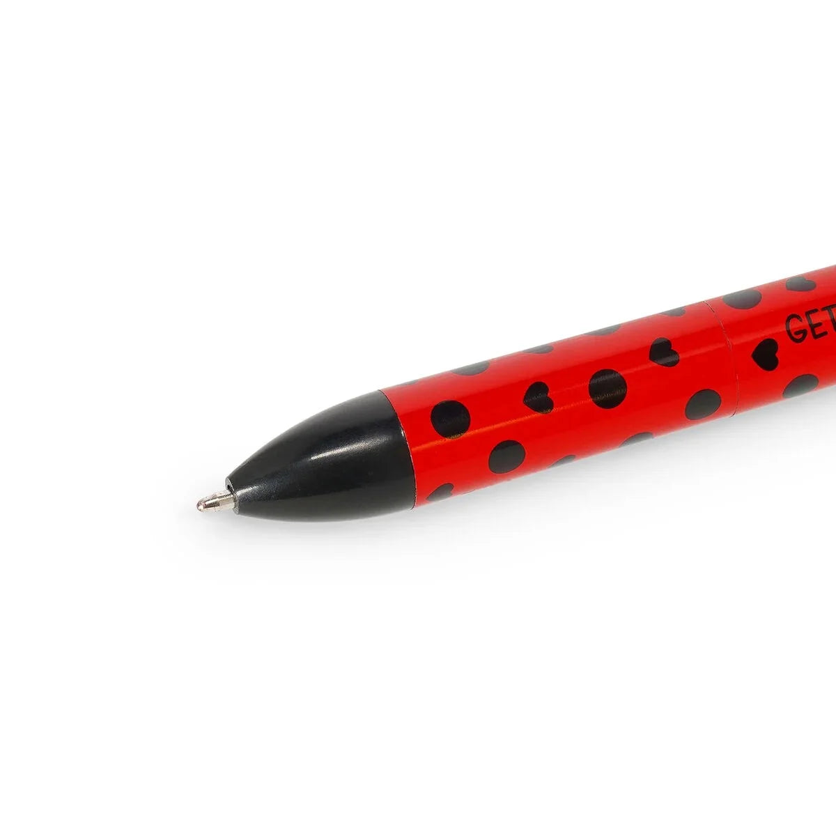 Zeifarbiger Kugelschreiber "Ladybug" mit Marienkäfer-Motiv von Legami