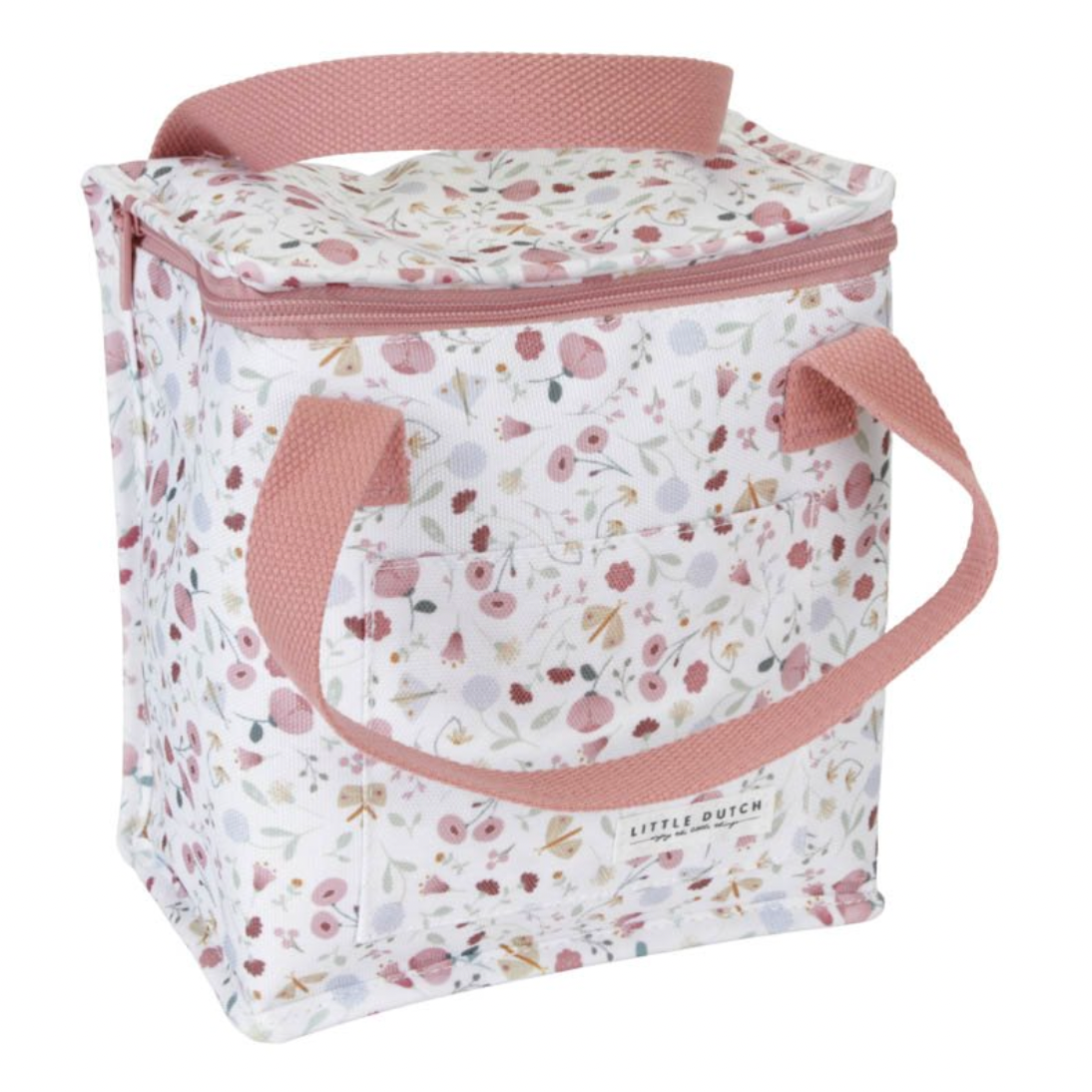 Rosa Kühltasche "Flowers & Butterflies" von Little Dutch