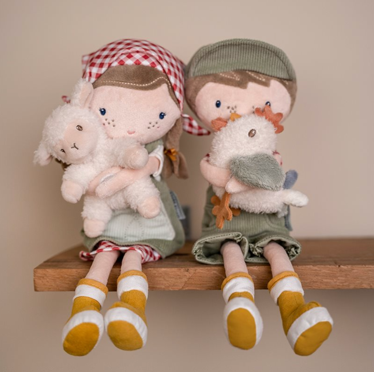 Kuschelpuppe "Jim mit Huhn" von Little Dutch, 35cm