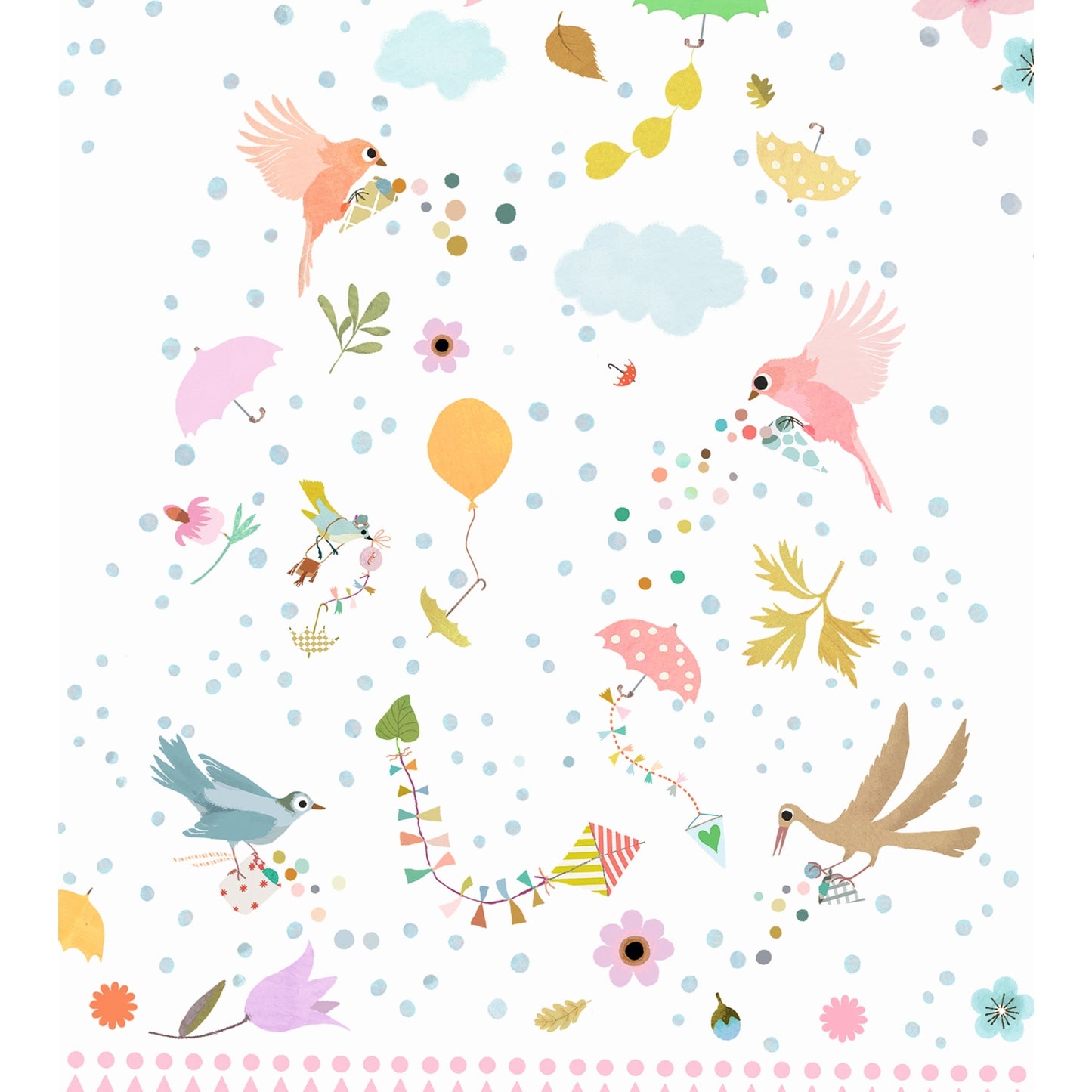 Transparent Umbrella "Little Joys" with Autumnal Motifs for Children
