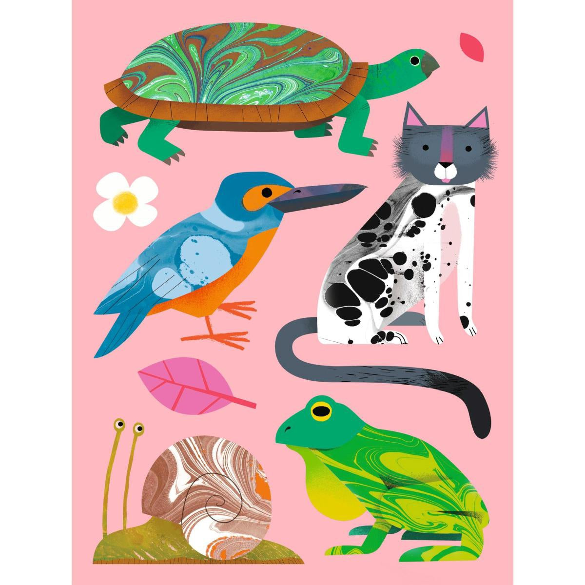 Diy-Bastelset "Marmorpapier" für Kinder ab 7 Jahren