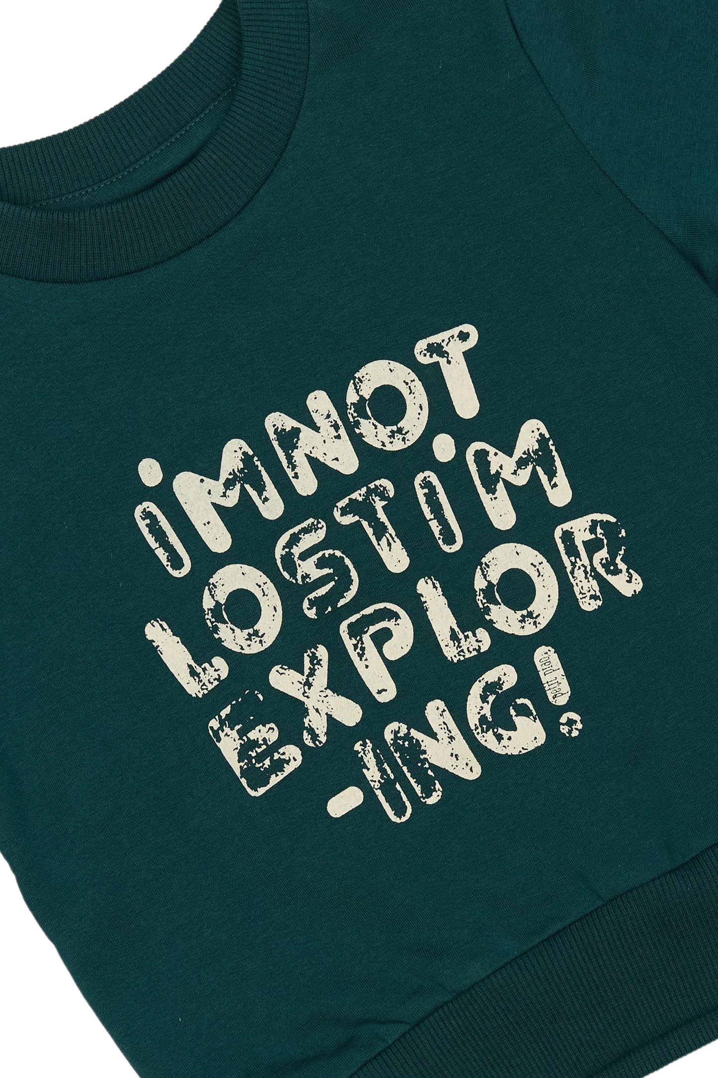 Der Pullover/Sweater in dunkelgrün von Petit Piao ist perfekt für Kinder von Größe 68-122.