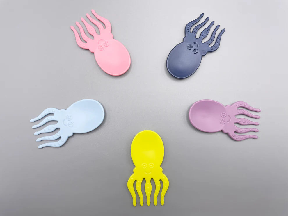 Tintenfisch Snackpiekser "Coral Five" von Pieksi & Griffel, 5er Set