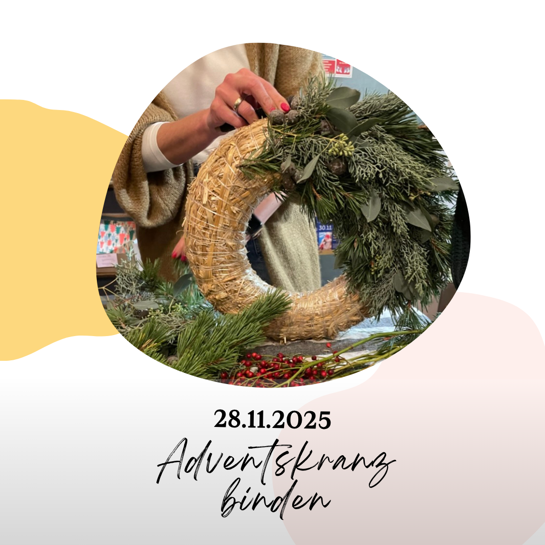 Workshop: "Adventskranz binden" am 28.11.2025 (findet im AUENLAND statt!)