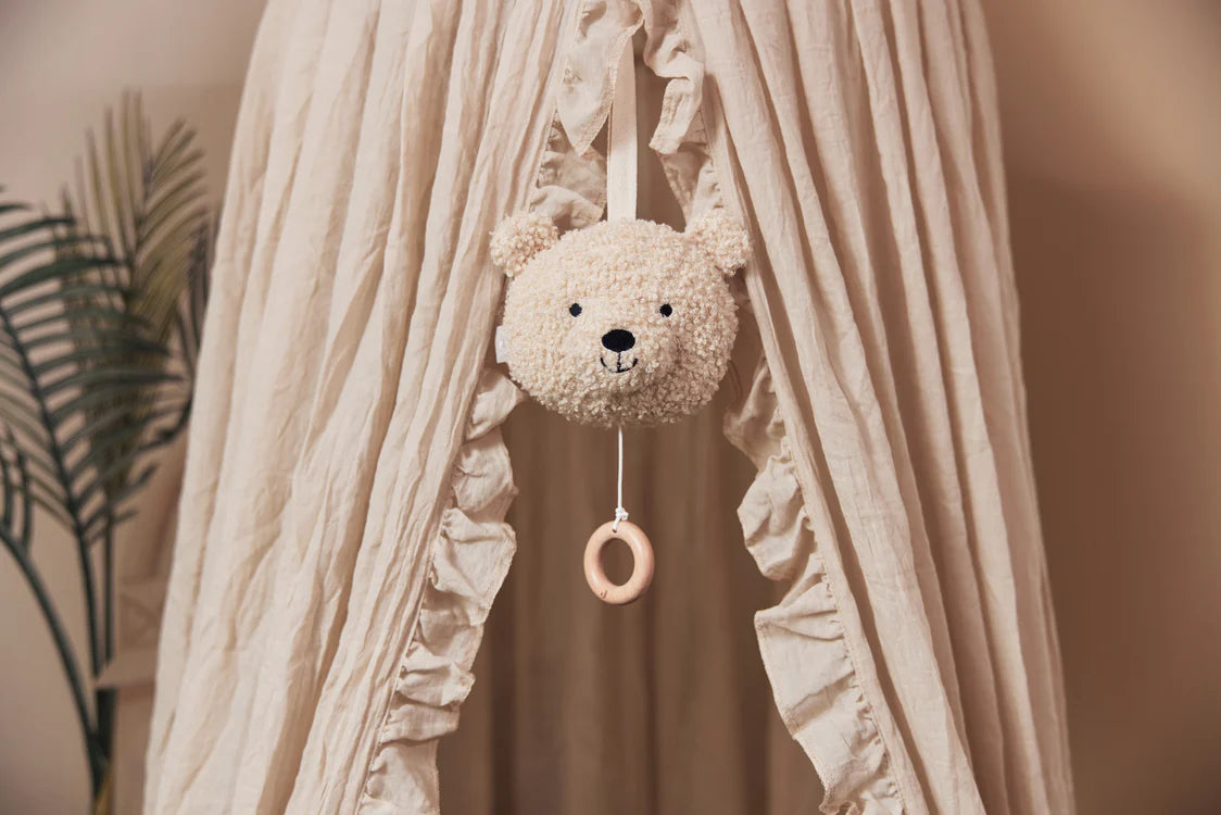 Kuschelige Teddybär-Spieluhr von Jollein, Farbe "Naturel"