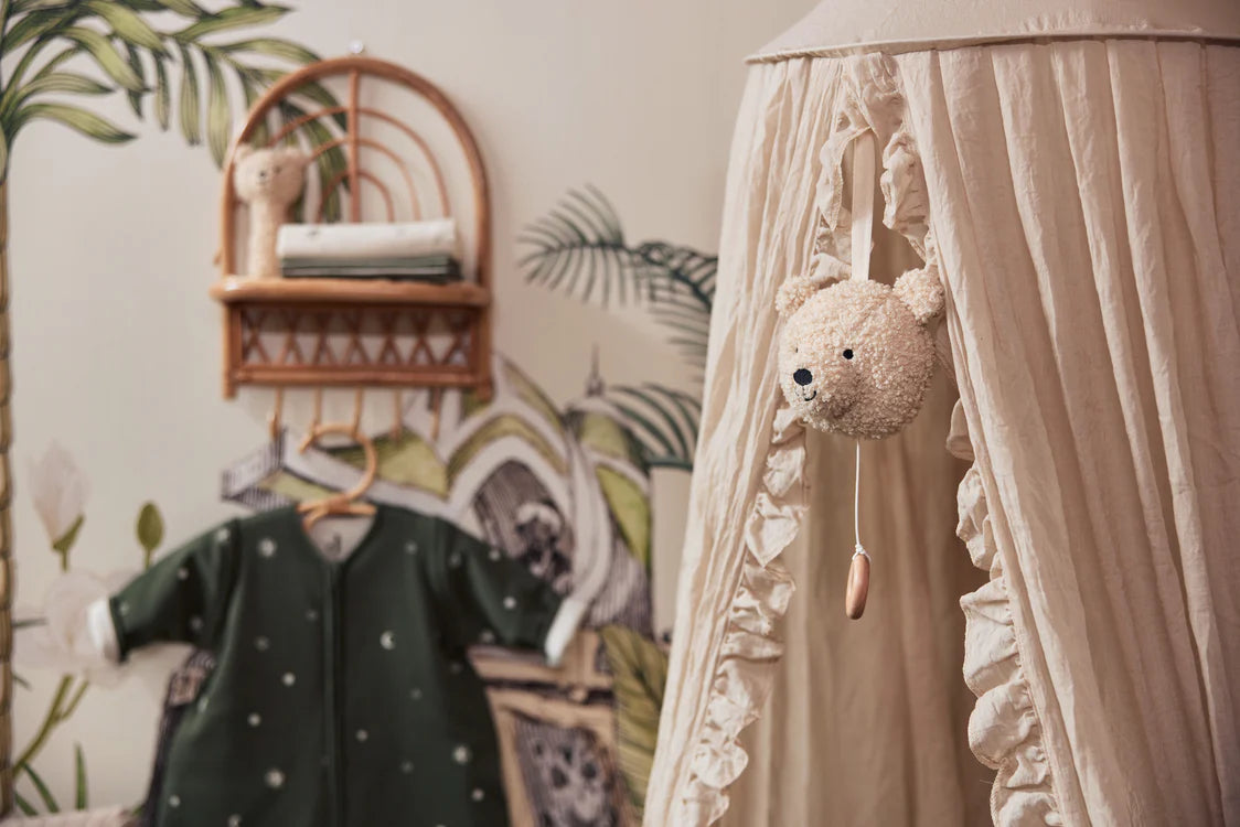 Kuschelige Teddybär-Spieluhr von Jollein, Farbe "Naturel"