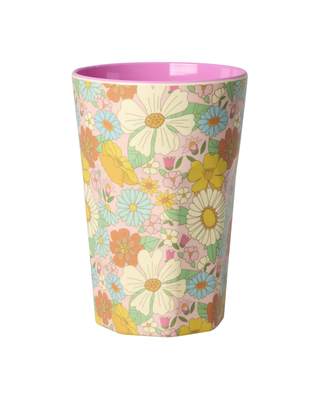 Großer Becher "Flower Power" von Rice, 400ml
