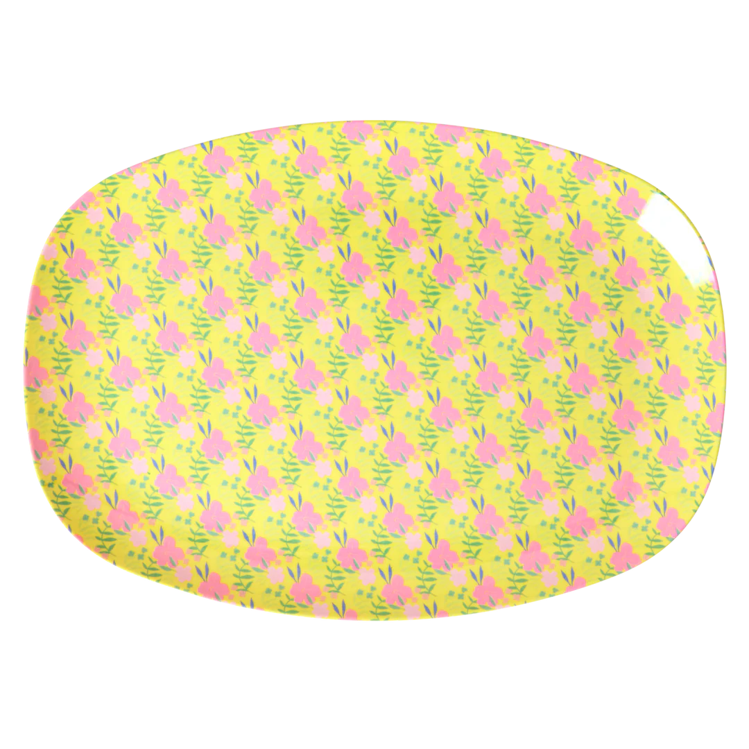 Großer Servierteller "Sunny Days" mit Blumen-Motiv von Rice