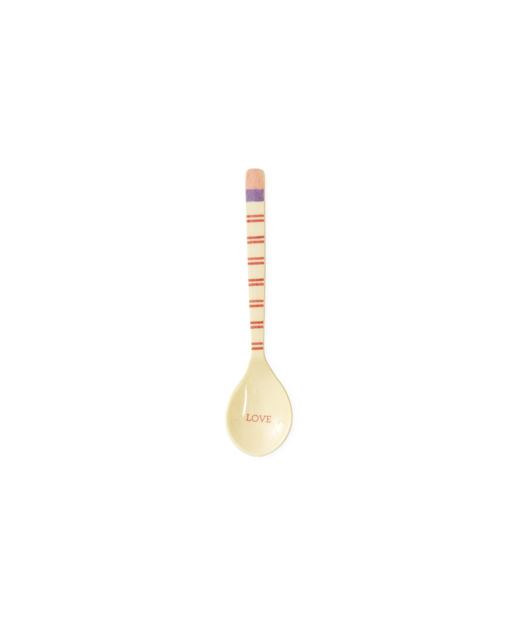 Kleine lepel met "Stripey Love"-motief van Rice