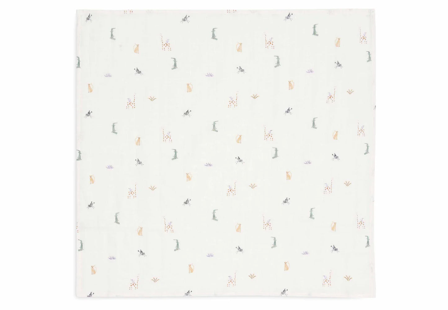 Die Spucktuecher mit Dschungel-Motiv sind perfekt für Babys ab 0 Jahren. Das Set enthält 3 Musselintücher.