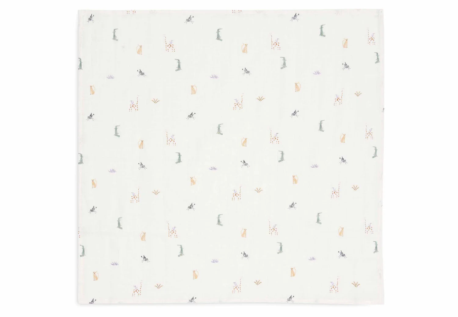 Die Spucktuecher mit Dschungel-Motiv sind perfekt für Babys ab 0 Jahren. Das Set enthält 3 Musselintücher.