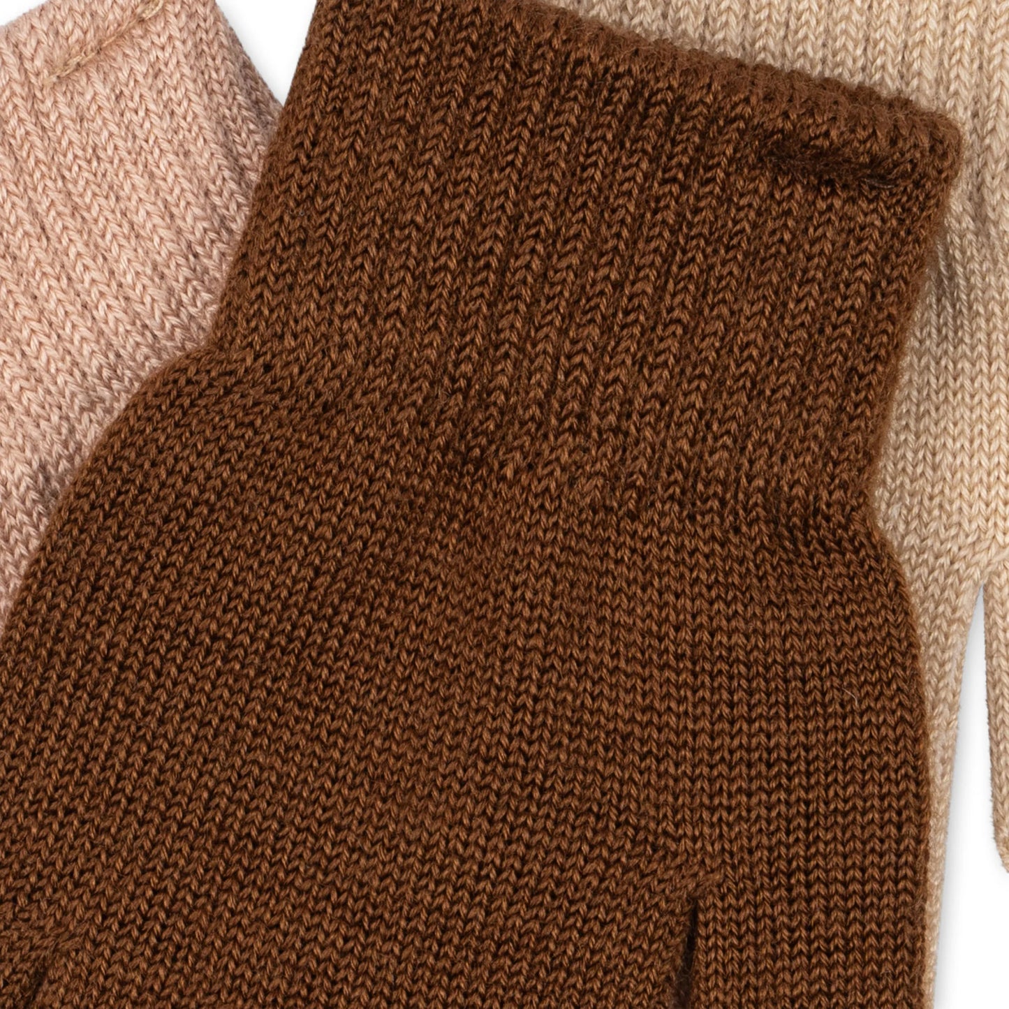 Bequeme Fingerhandschuhe in hellen Tönen von Konges Slojd, 3er-Pack